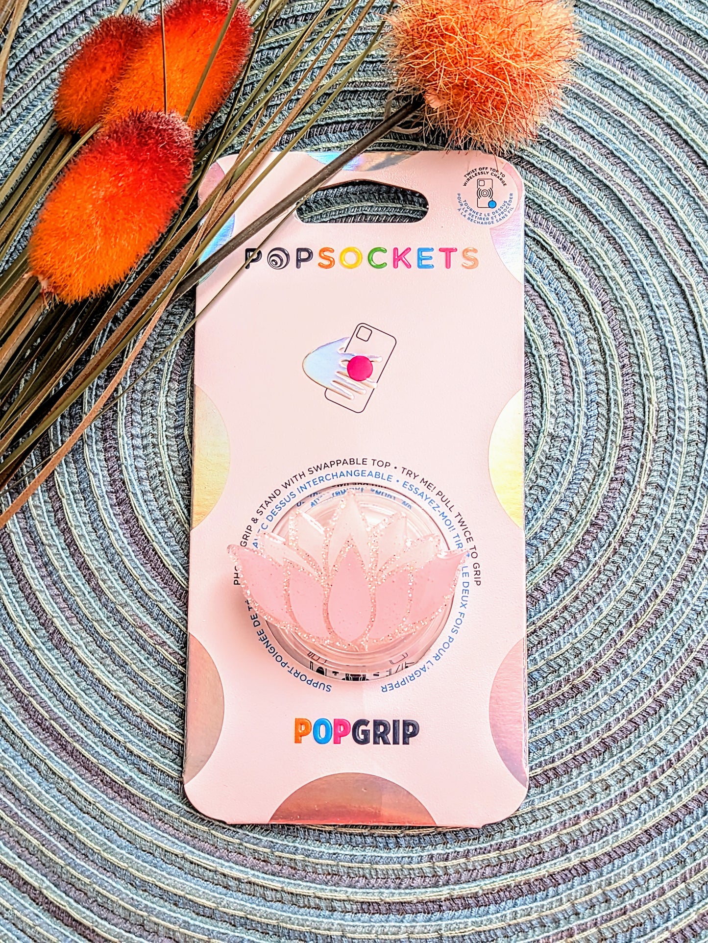 Lotus Flower Acrylic Design - Popsocket