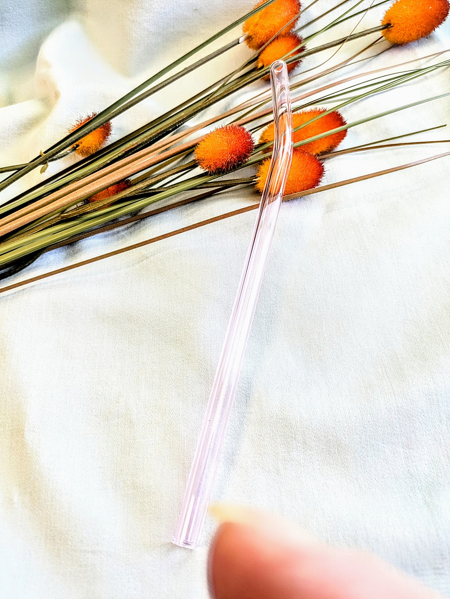 Clear Glass Straw