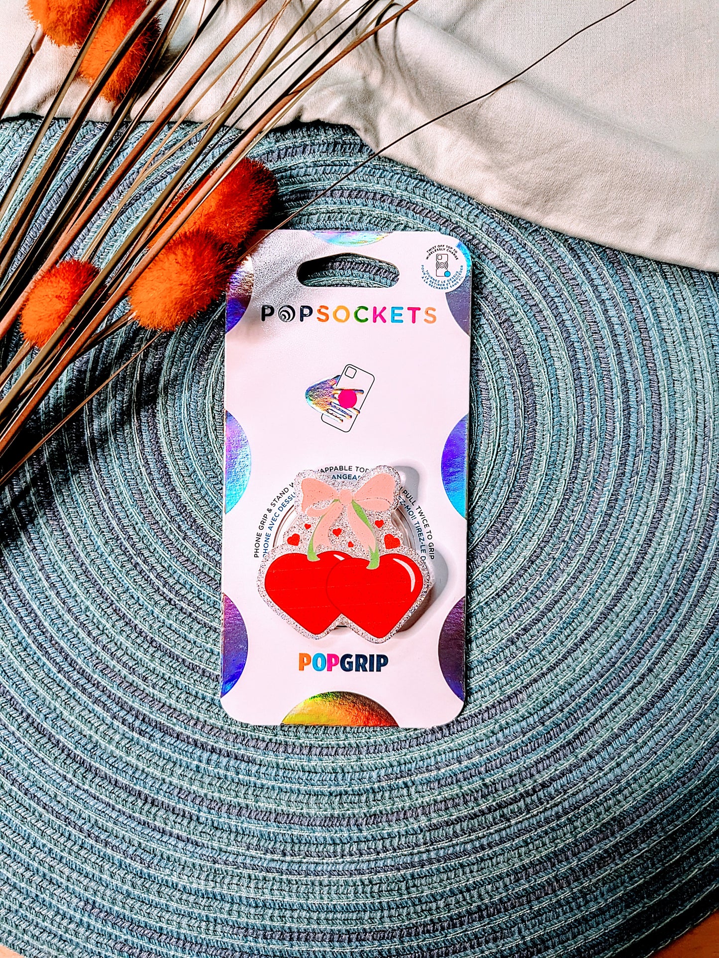 Cherry Bows Popsocket