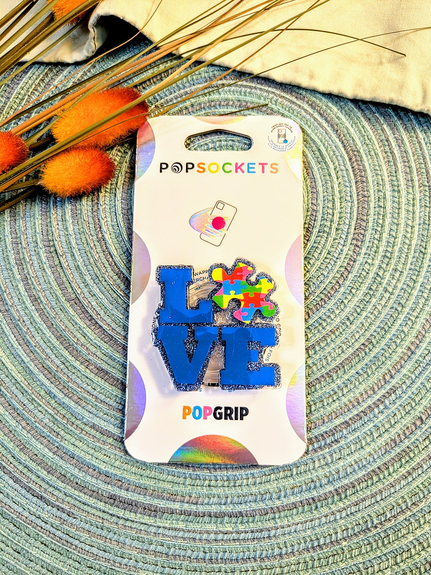 LOVE "Autism" Popsocket
