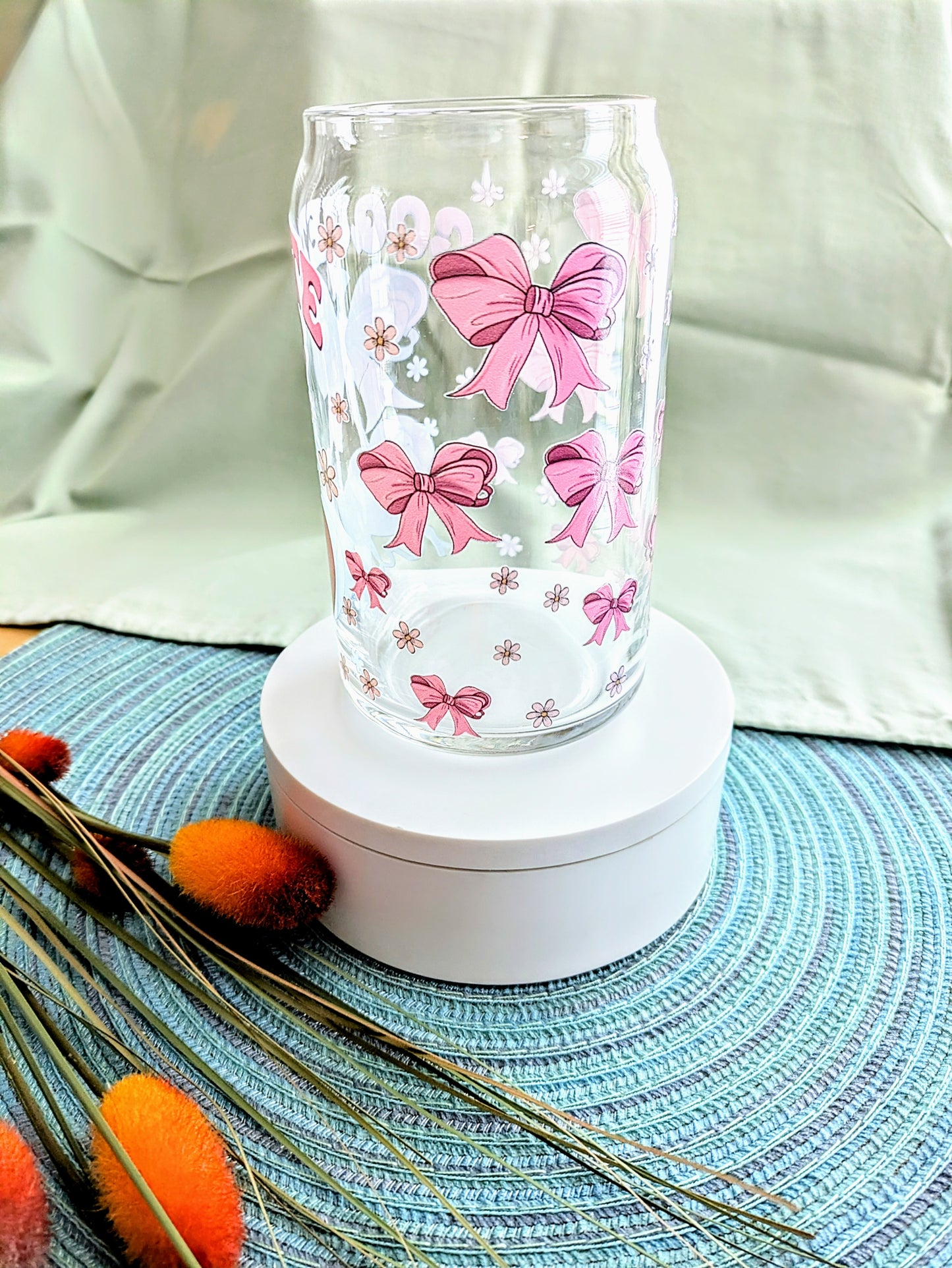 Coquette Girly Glass Cup