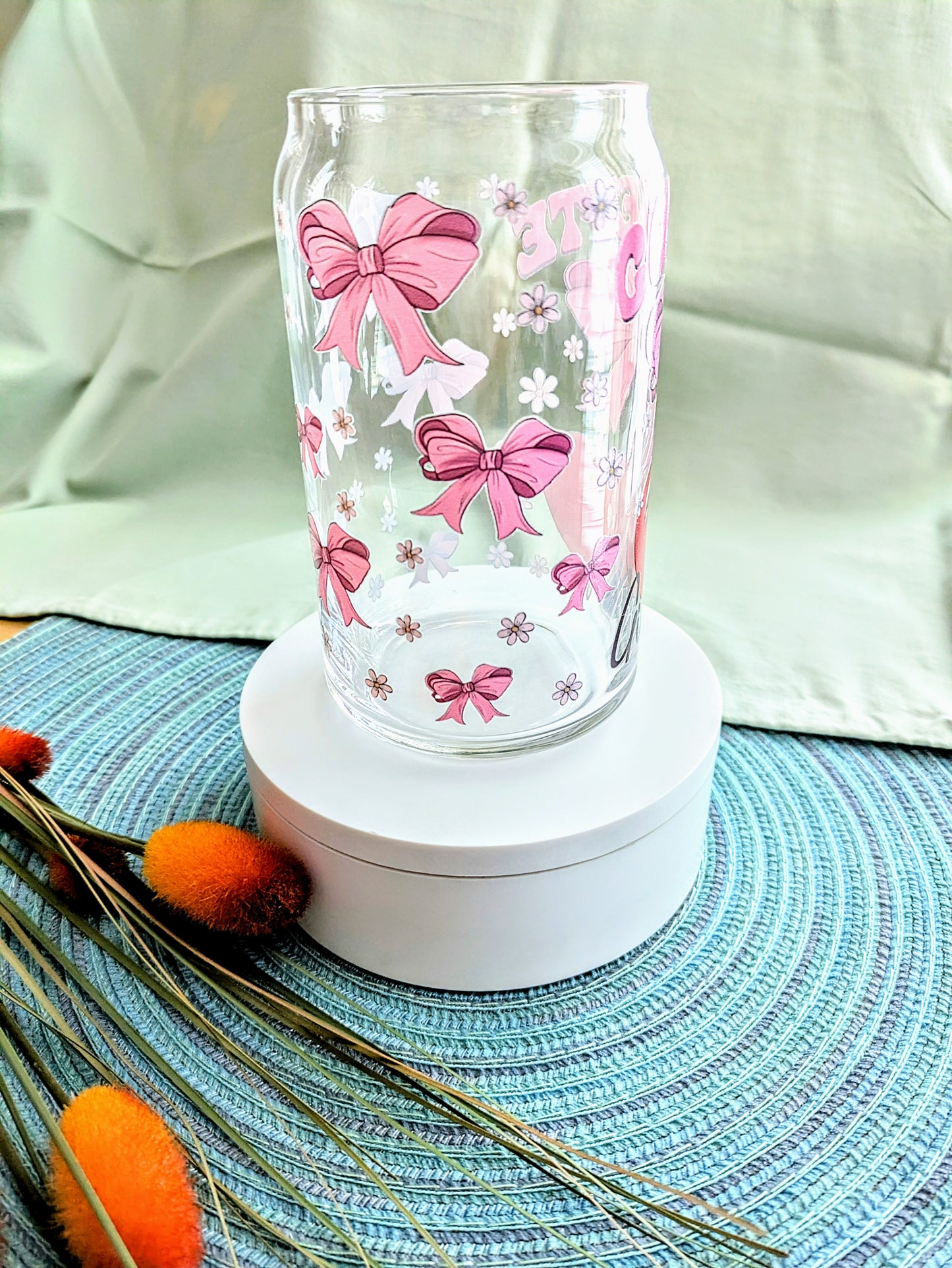 Coquette Girly Glass Cup