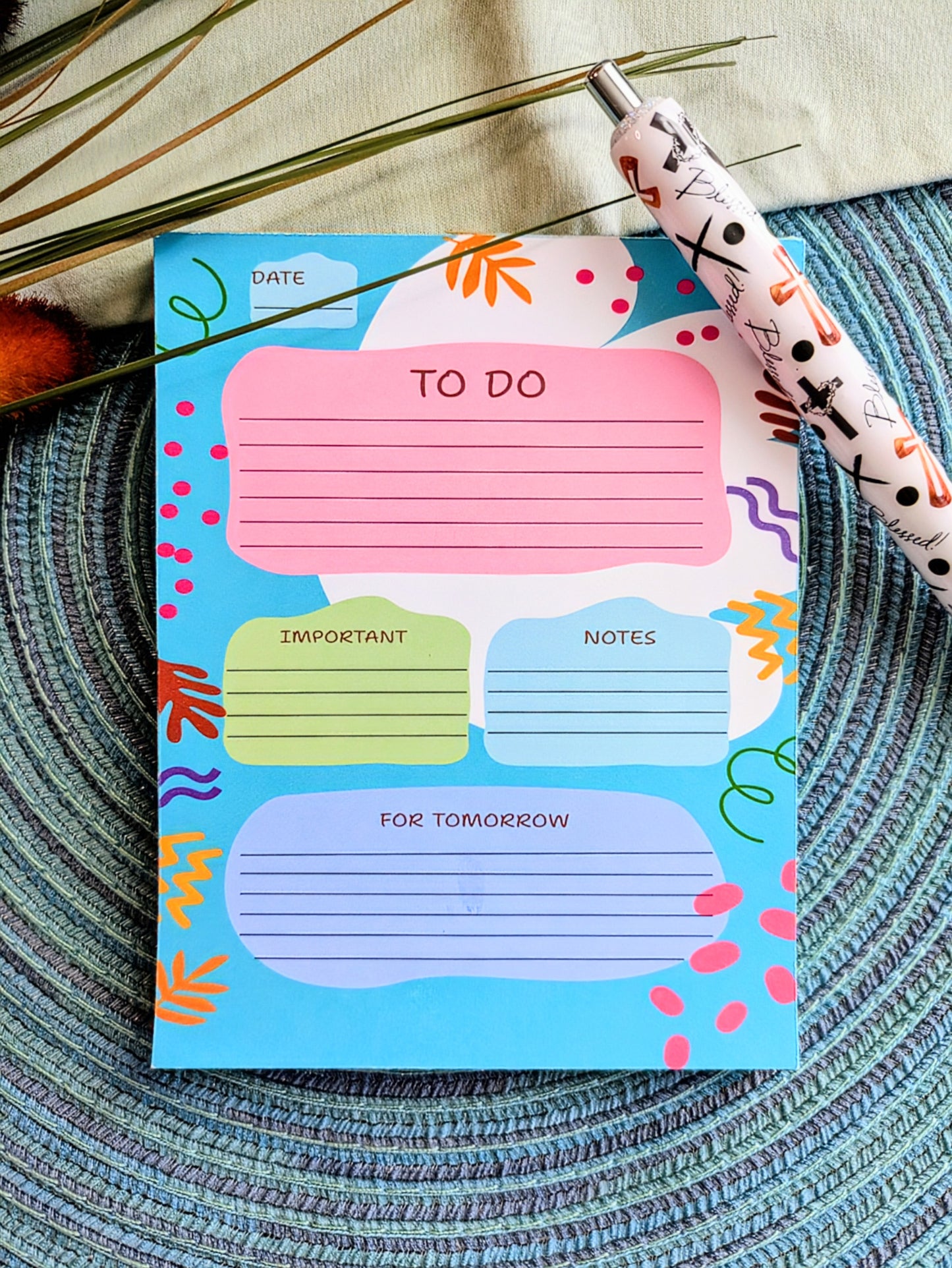 "Color Me Colorful" To Do List Notepad