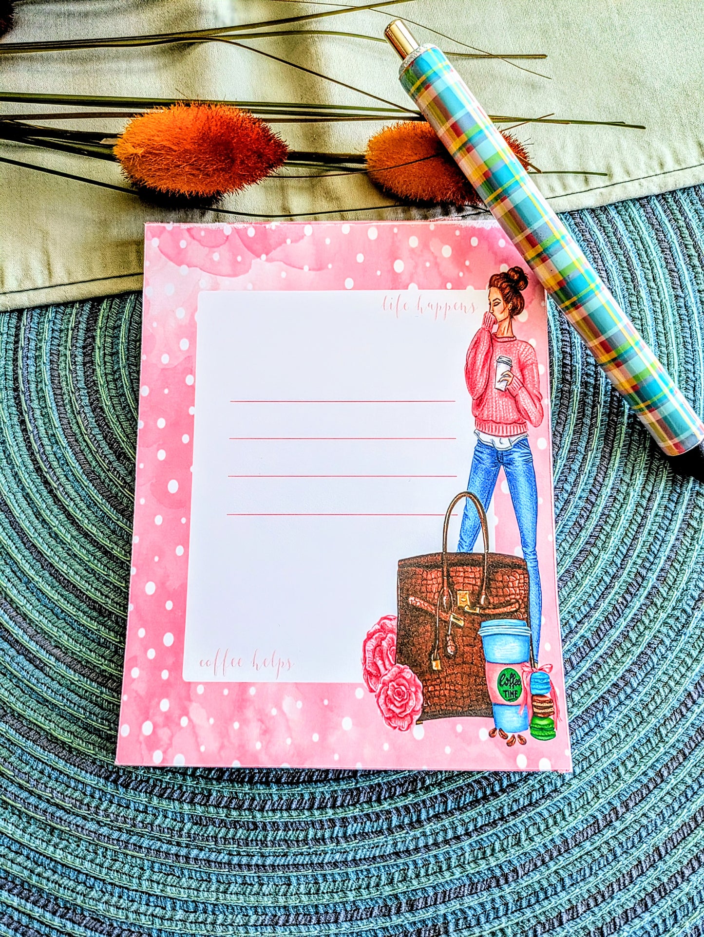 "Life Happens" Notepad