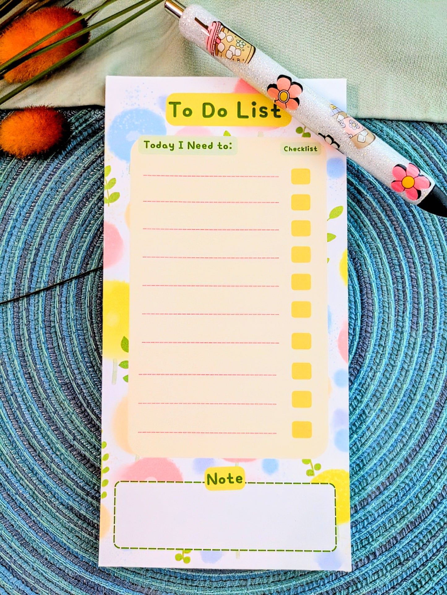 "Pastel Color Bubbles" Notepad