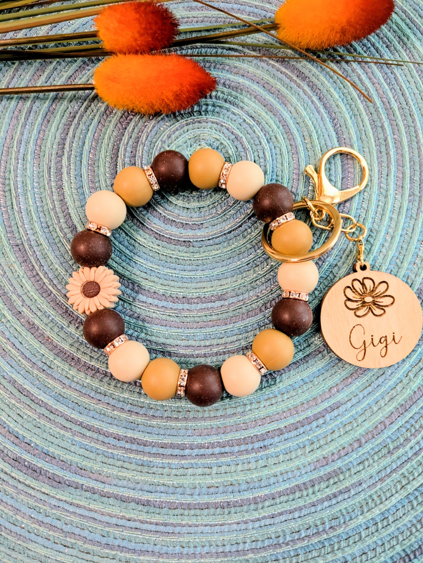 "Floral Daisy" Wristlet