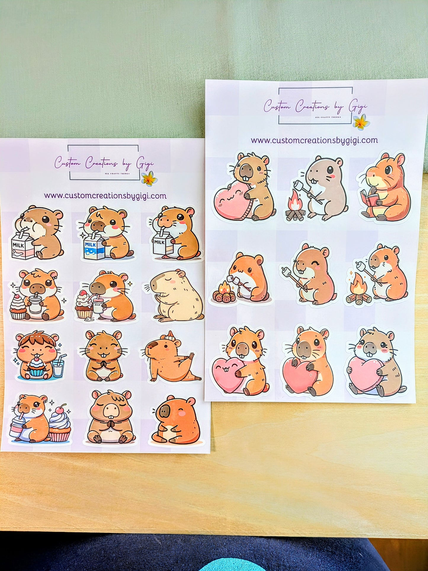 Capybara Sticker Sheet 3