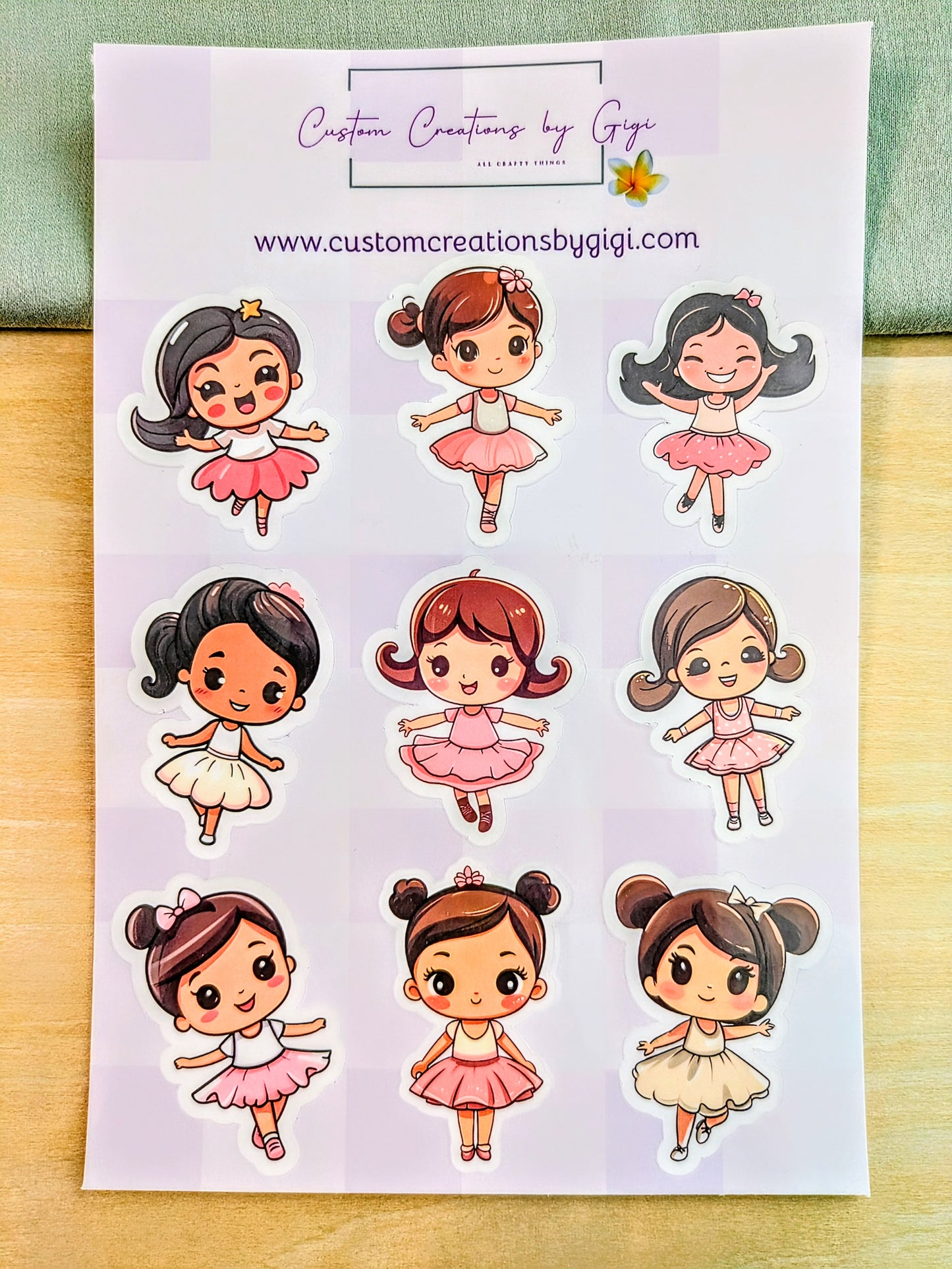 Little Ballerina Sticker Sheet