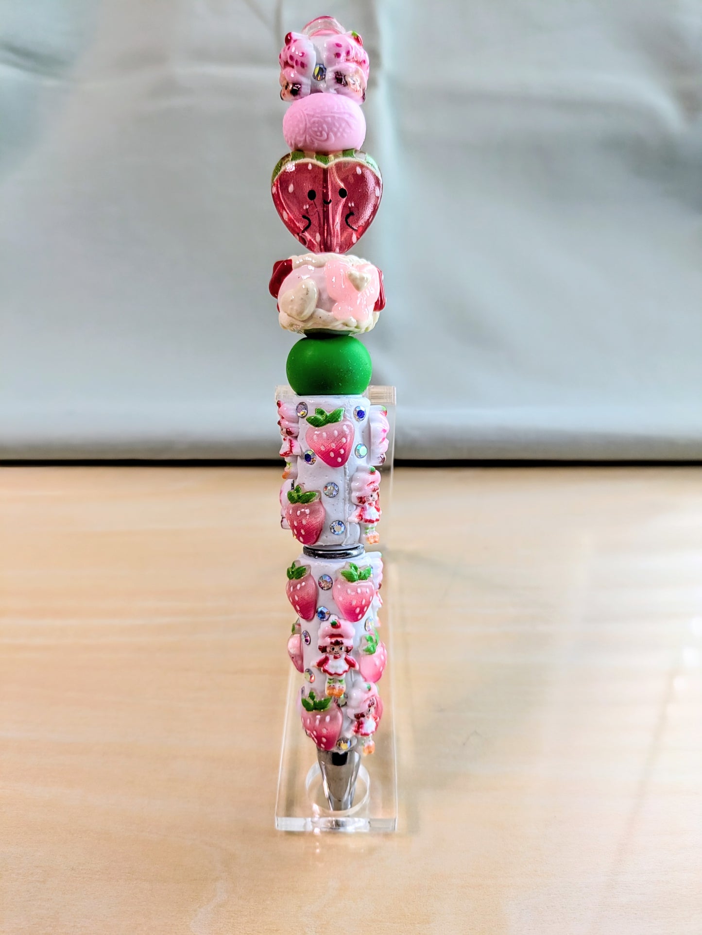 "Strawberries and Shortcakes" Beaded Pen