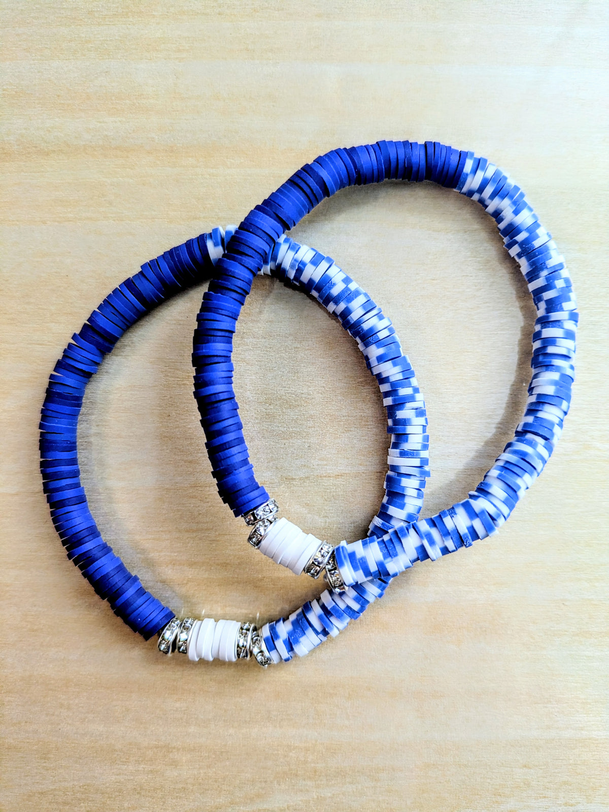 Blueberry Bliss Clay Beaded Bracelet