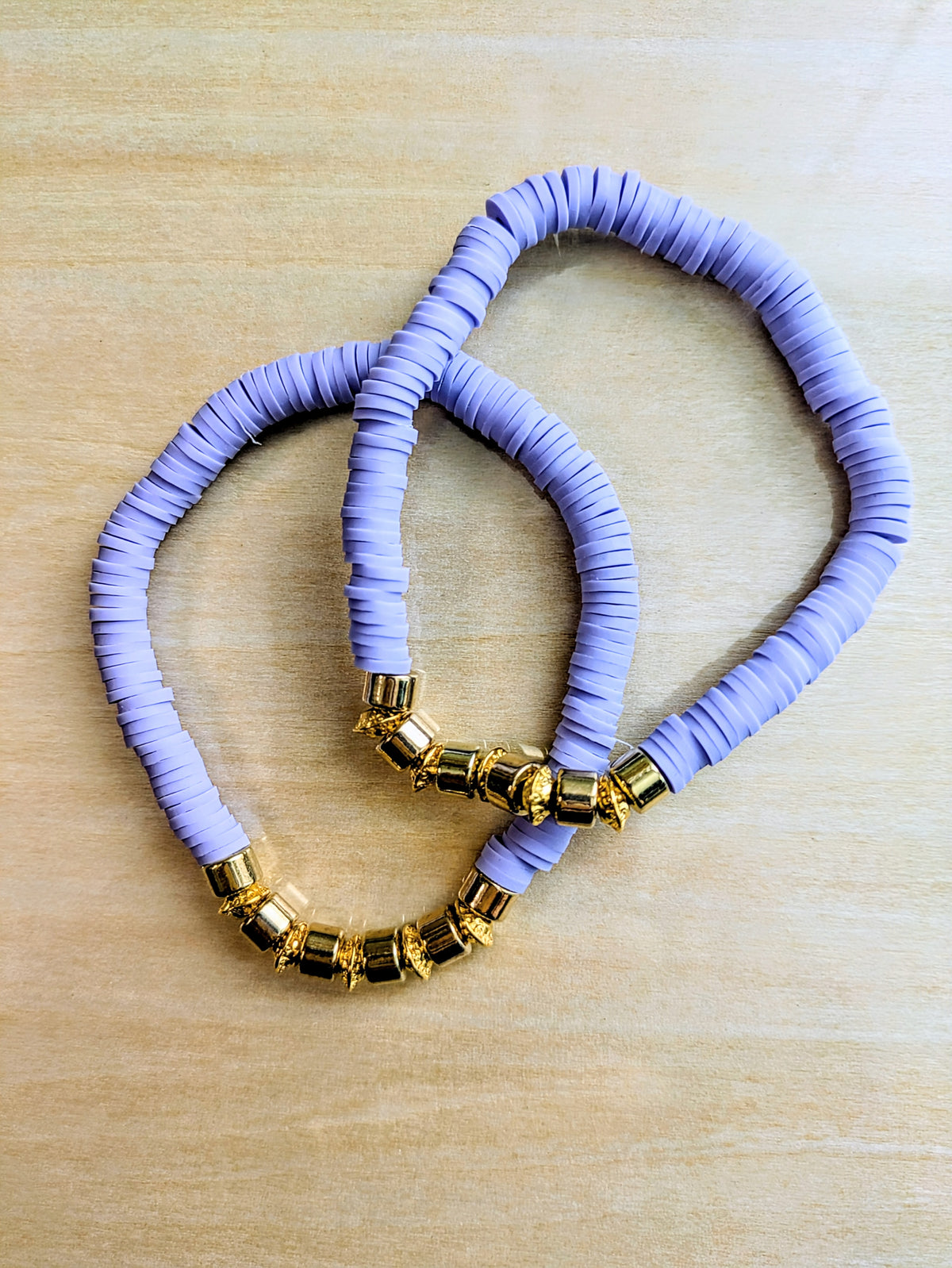 Purple Reign Clay Beaded Bracelet