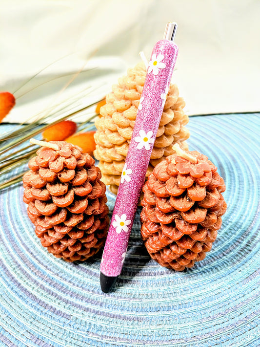 Pink Daisy Pen