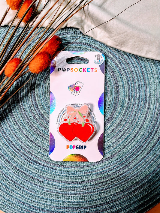 Cherry Bows Popsocket