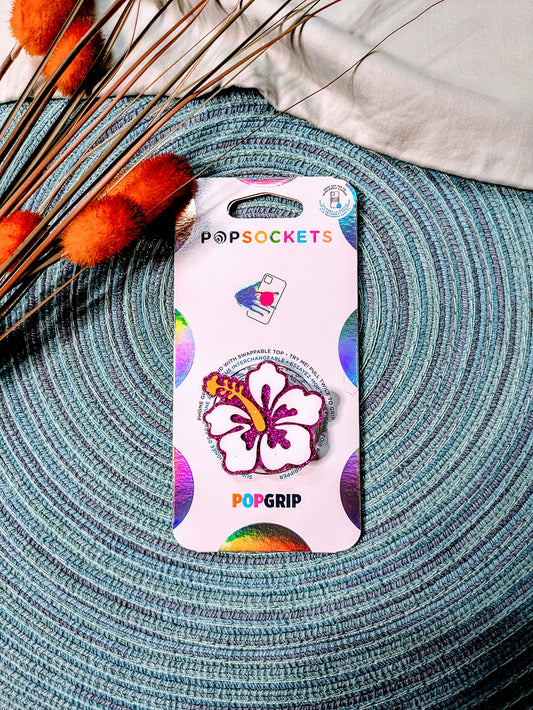 Purple Hibiscus Flower Popsocket