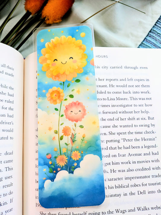 "Soft Clouds, Bright Blooms"