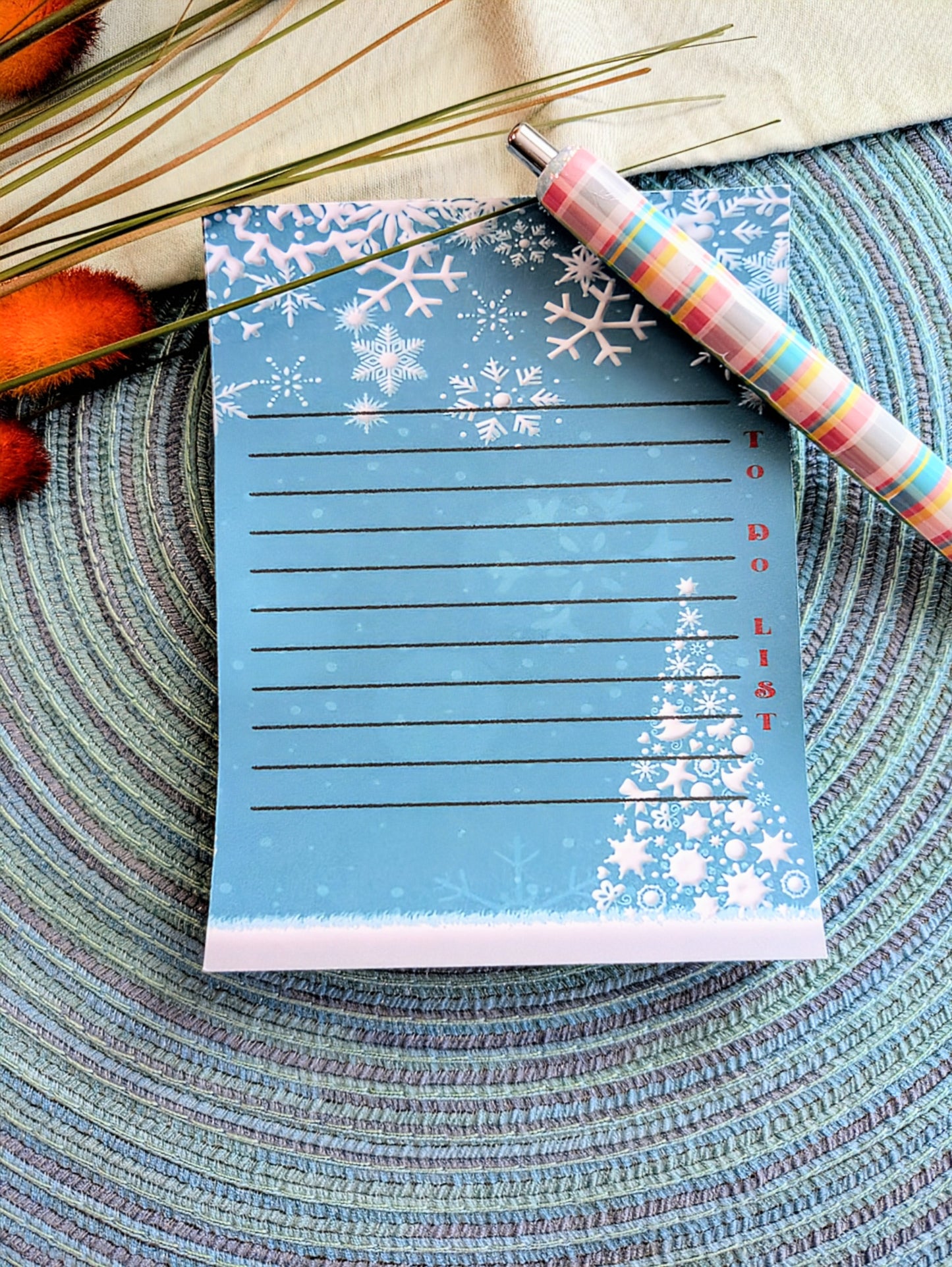 "Xmas Winter Wonderland" To Do List Notepad