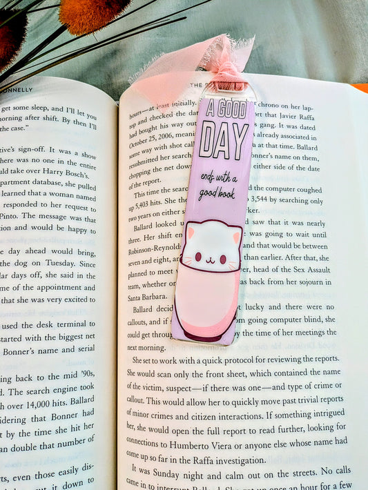 "A Good Day Ends with a Good Book"