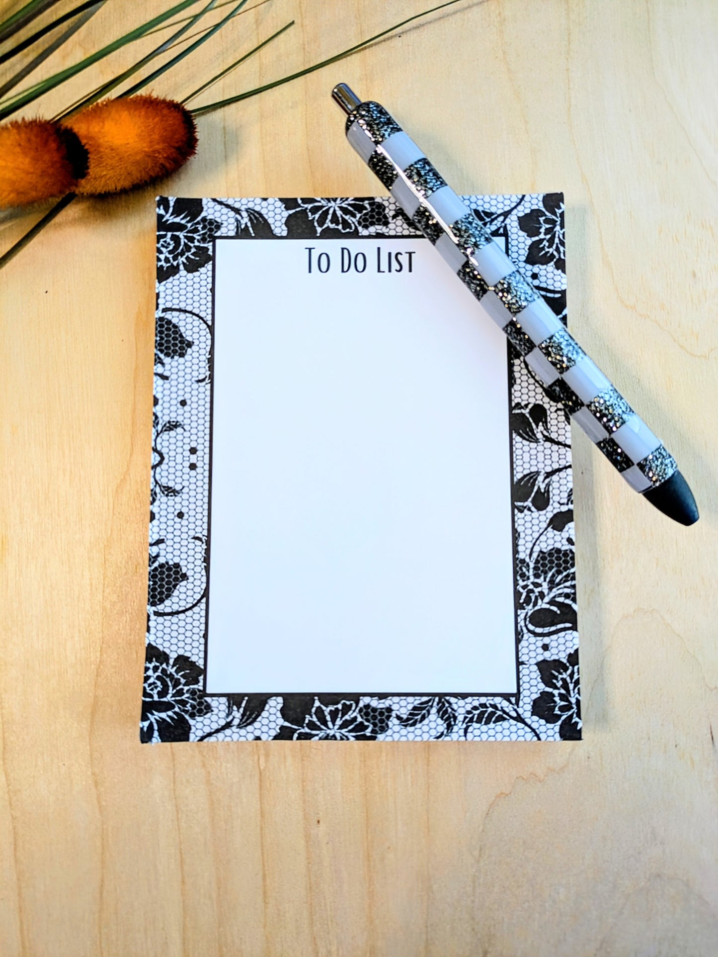 "Fish Net Flowers" Notepads