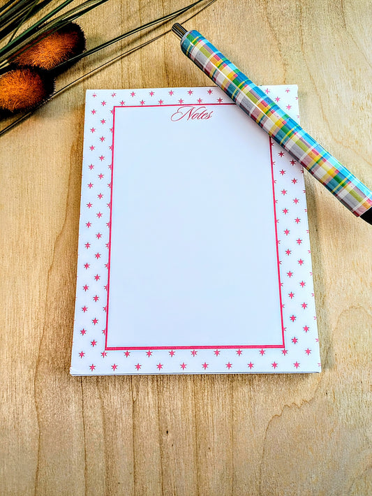 "Pretty in Pink" Notepad