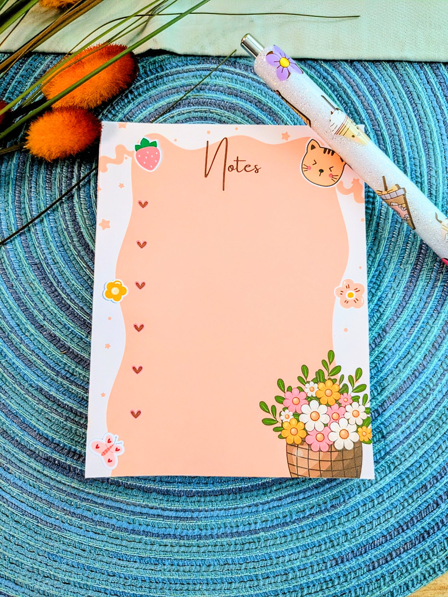 "A Bouquet Full of Notes" Notepad