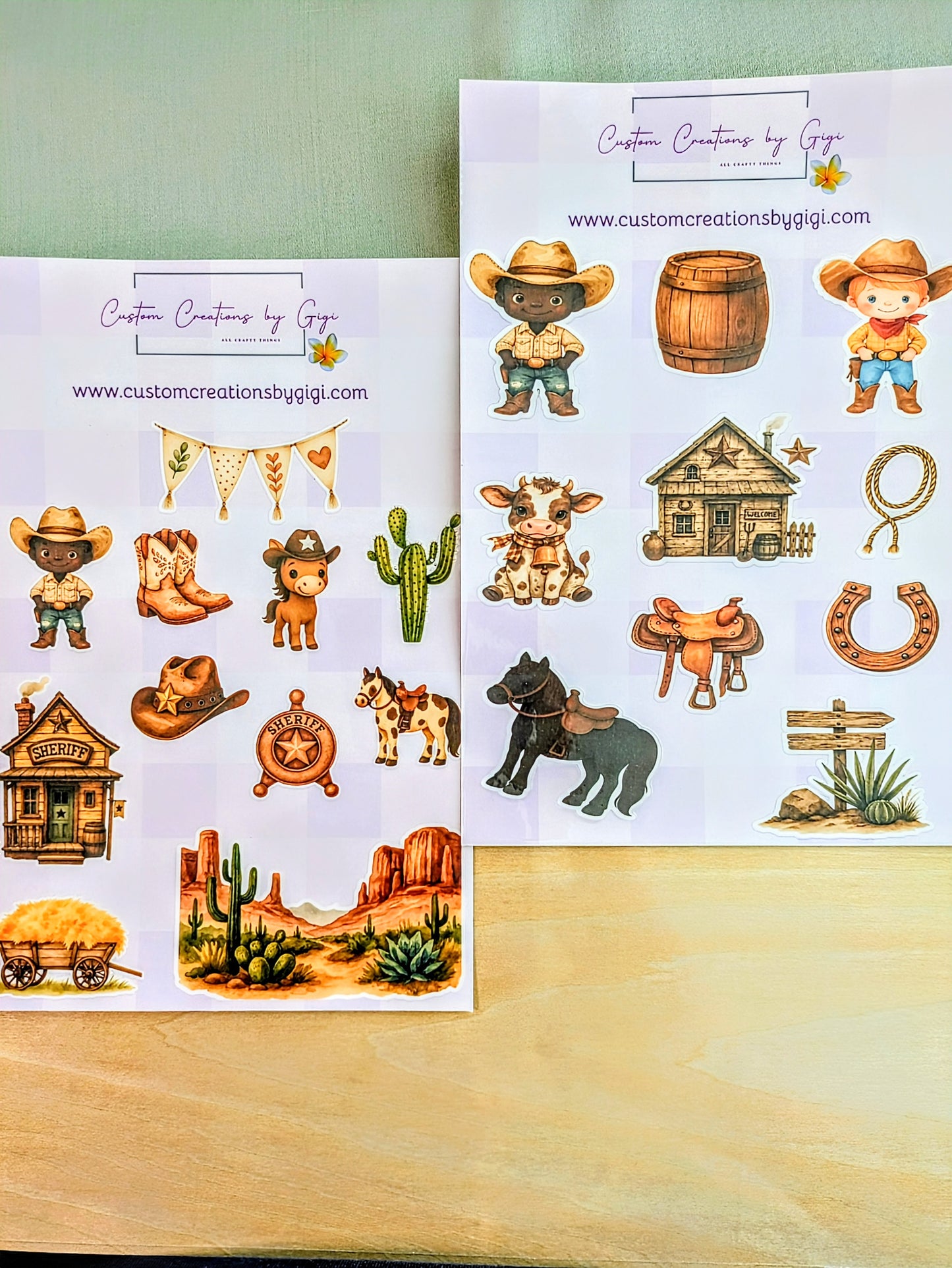 Yee-Haw Cowboy Sticker Sheet