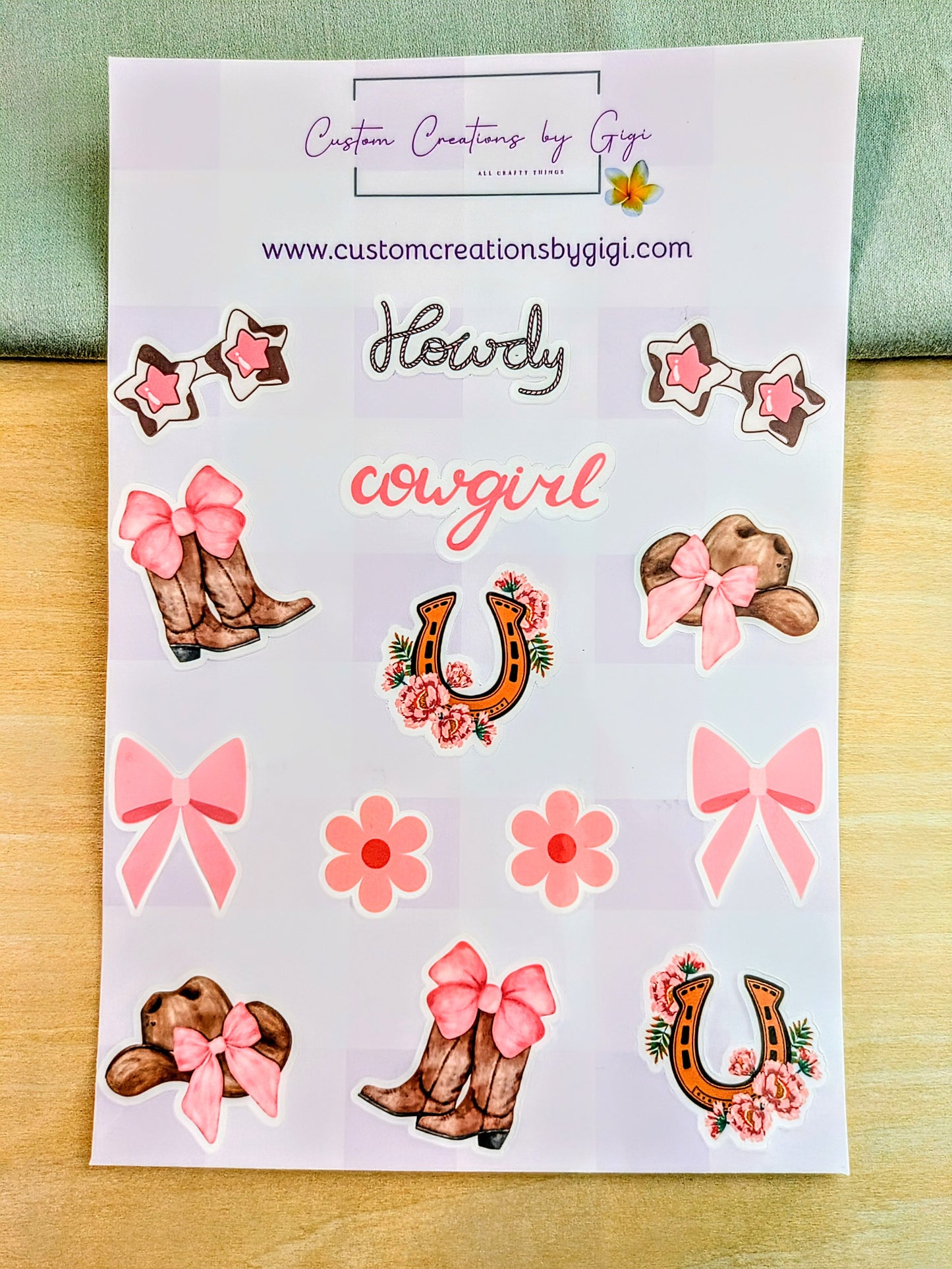 Howdy Cowgirl Sticker Sheet