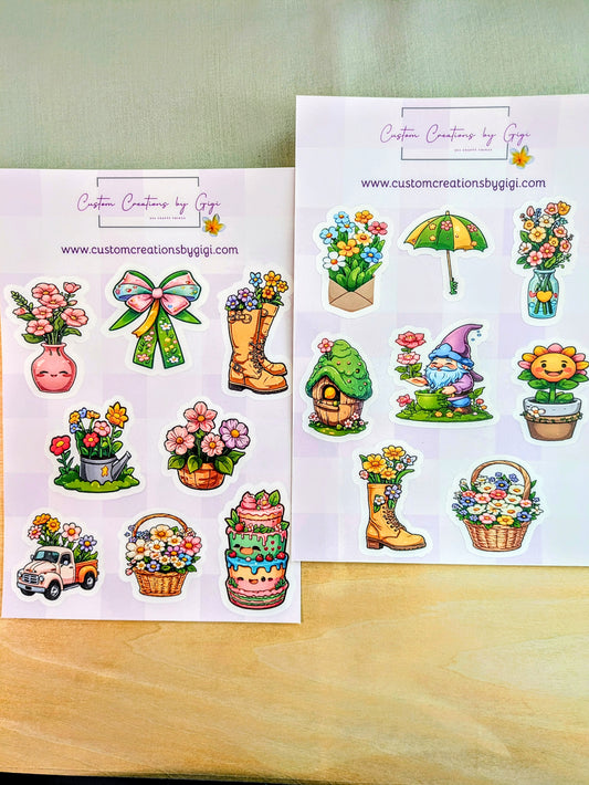 Cute Spring Sticker Sheet