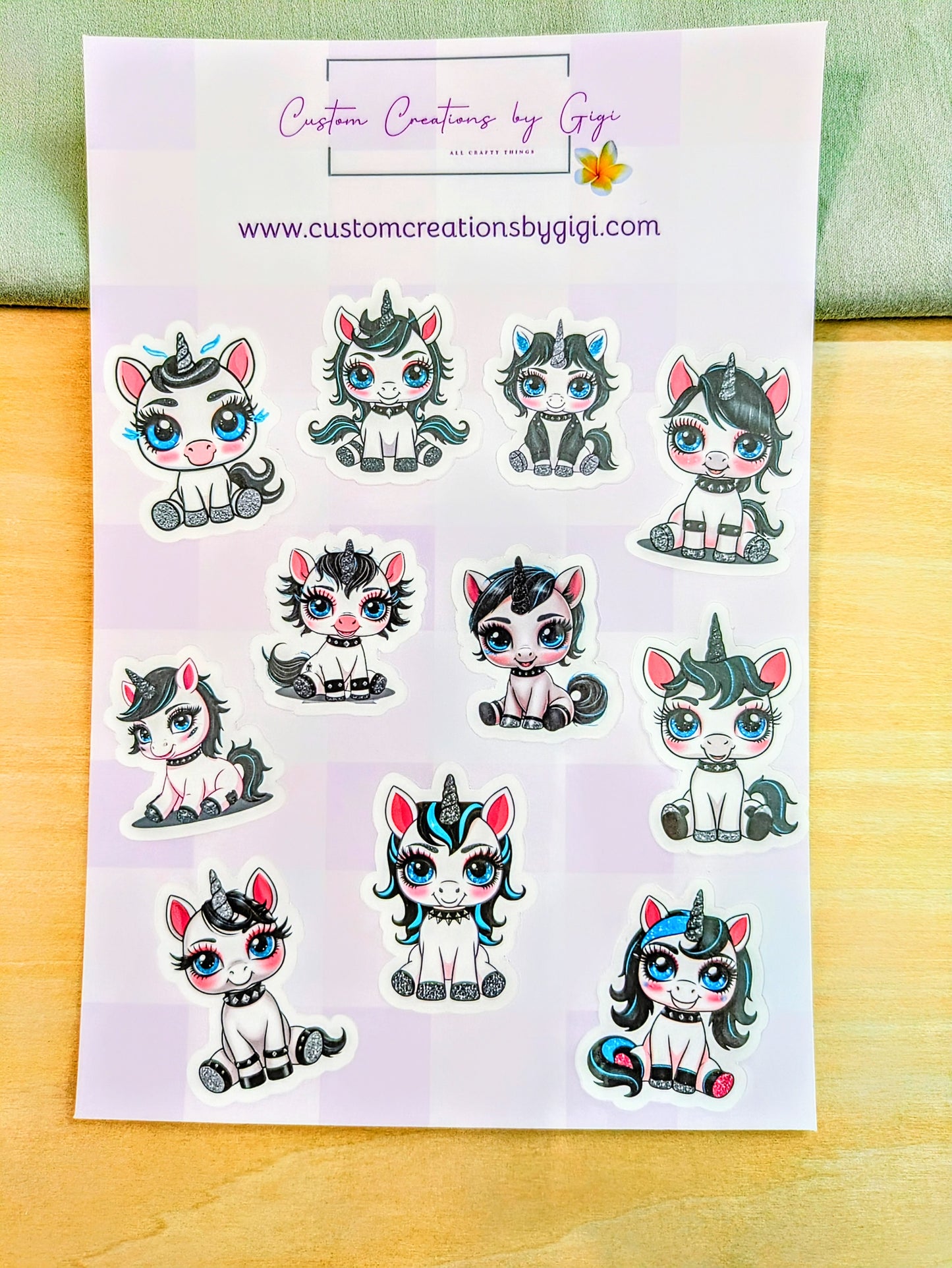 Neo Baby Unicorn Sticker Sheet