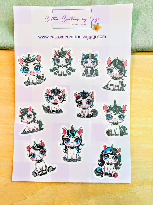 Neo Baby Unicorn Sticker Sheet