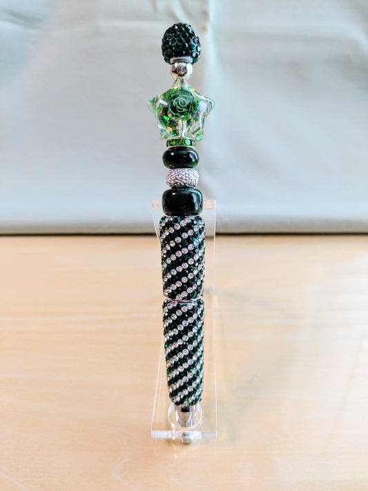 "Jaded" Beaded Pen