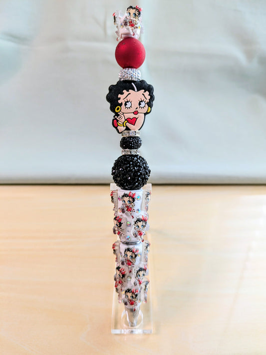 "Lady Boop-dee-dee-boop" Beaded Pen