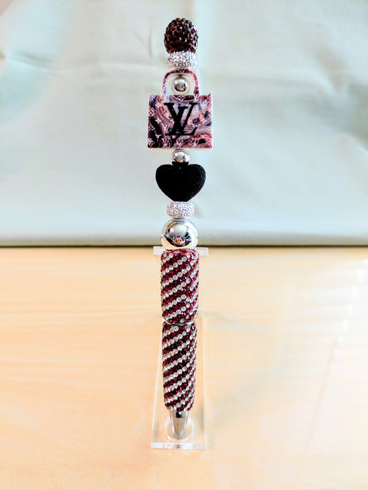 "Heart of Louie" Beaded Pen
