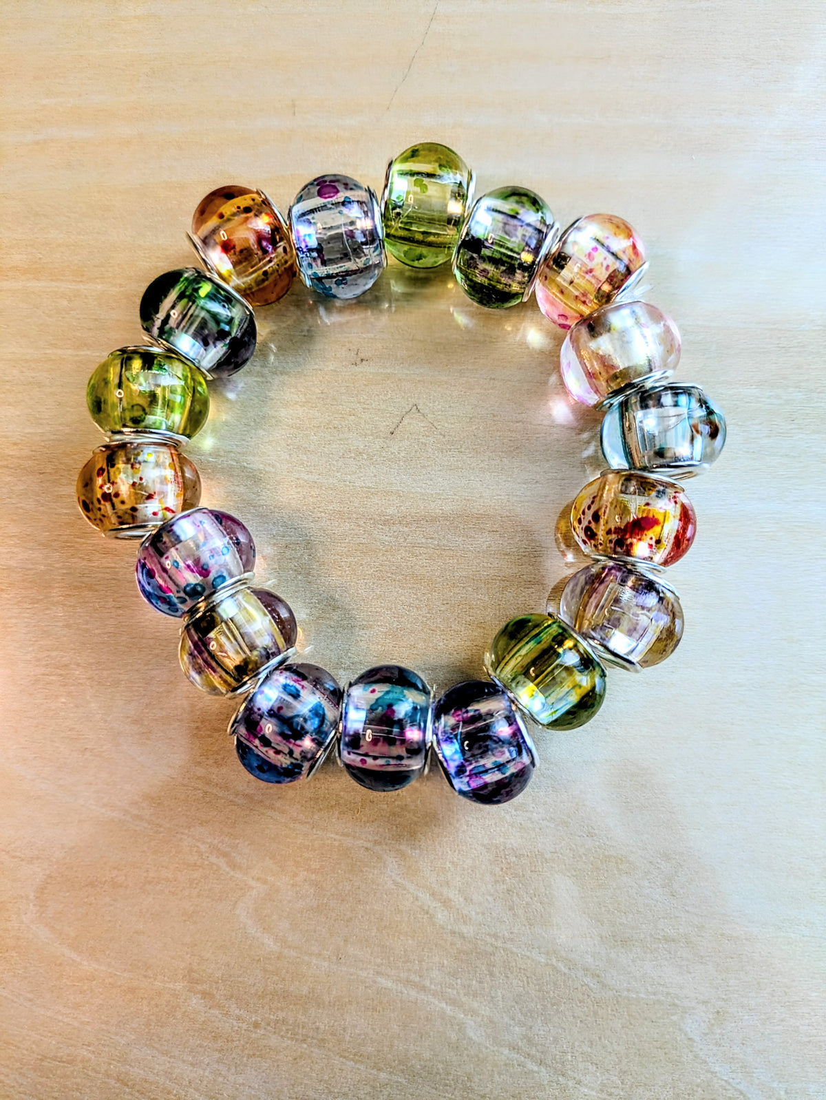 Marbled Rainbow Big Beads