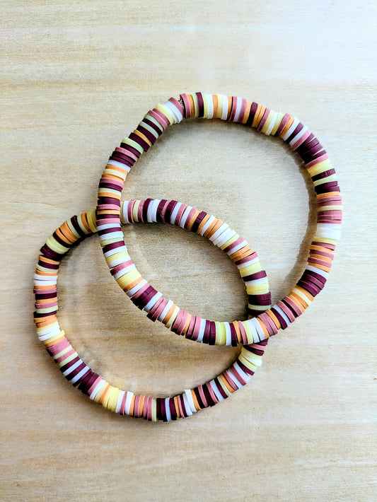 Latte Love Clay Beaded Bracelets