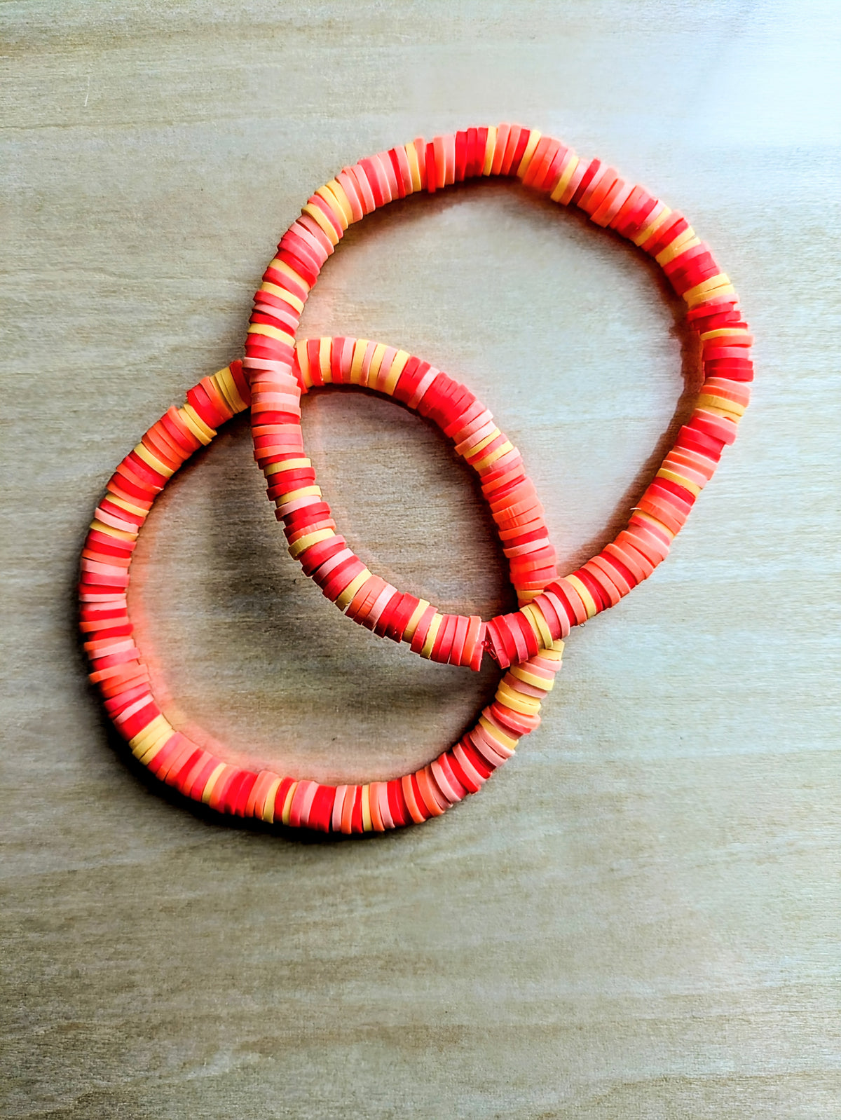 Orange Crush Clay Beaded Bracelet
