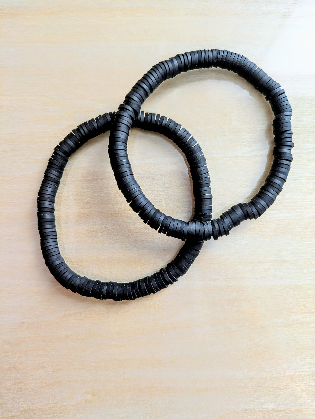 Black Beauty Clay Beaded Bracelet